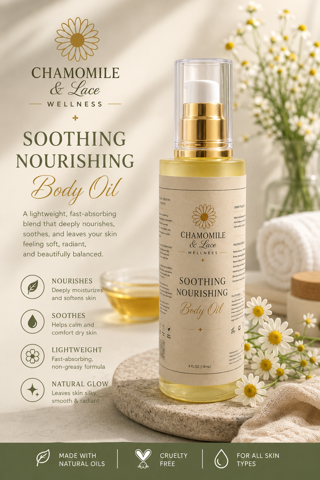 Chamomile Silk Body Oil