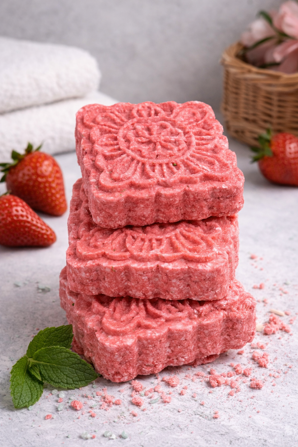 Strawberry Aroma Shower Steamers