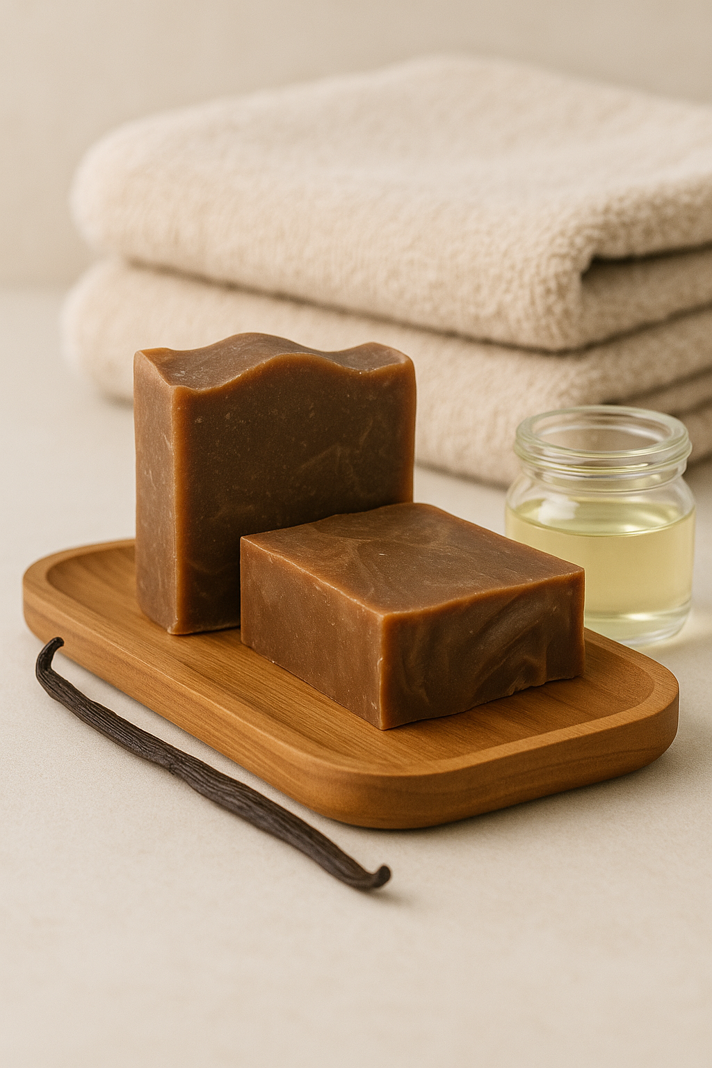 🍯 Golden Vanilla – Vanilla Tallow Soap